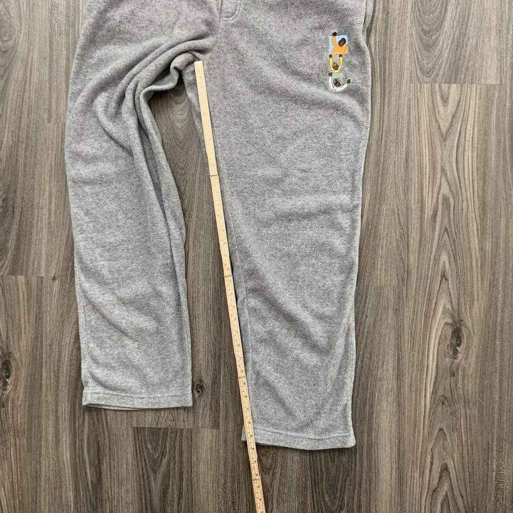 Vtg Platinum Fubu Joggers Sweatpants Gray L Mens Fat‎ Albert Embroidered Y2k